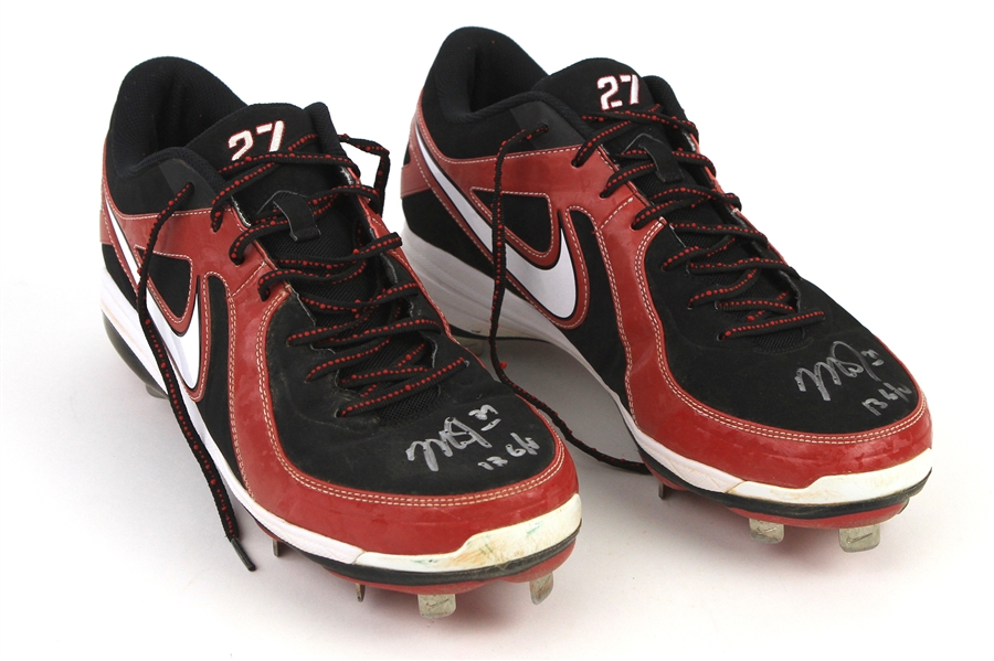 2013 Mike Trout Los Angeles Angels Signed Game Worn Nike Cleats (MEARS LOA & PSA/DNA & Player Letter)