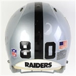 2001-04 Jerry Rice Oakland Raiders Game Worn Helmet (MEARS LOA) Possibly His Last Raiders Helmet