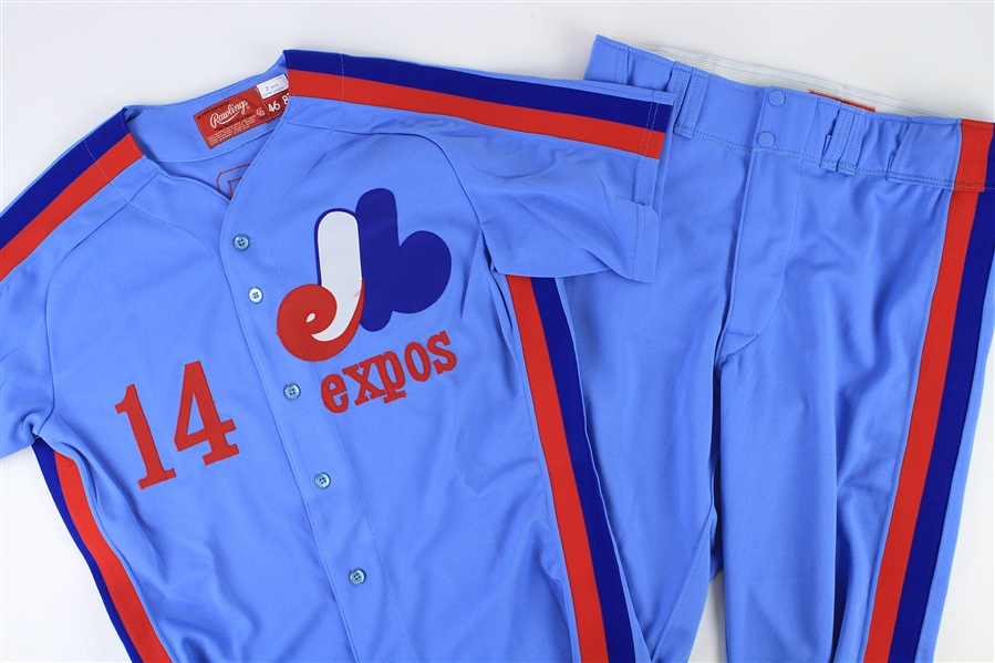 1987-88 Andres Galarraga Montreal Expos Road Uniform (MEARS LOA)