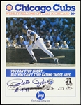 1985 Pete Rose Cincinnati Reds Signed & Inscribed (#4191) Unscored Game Program (JSA)