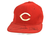 1977-78 Pete Rose Cincinnati Reds Signed Game Worn Cap (MEARS LOA/JSA)