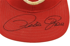 1977-78 Pete Rose Cincinnati Reds Signed Game Worn Cap (MEARS LOA/JSA)