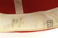 1977-78 Pete Rose Cincinnati Reds Signed Game Worn Cap (MEARS LOA/JSA)