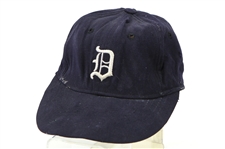 1963-67 Detroit Tigers Game Worn Cap (MEARS LOA)
