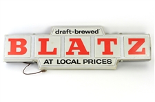 1966 Blatz Beer 11"x 37" Lighted Advertising Sign 