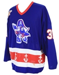 1995-97 Mark LaForest/Danny Lorenz Milwaukee Admirals Multi Signed Game Worn Jersey (MEARS LOA)