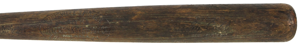 1921-31 Ty Cobb Detroit Tigers H&B Louisivlle Slugger 40K Professional Model Bat (MEARS LOA)