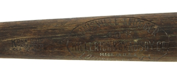 1921-31 Ty Cobb Detroit Tigers H&B Louisivlle Slugger 40K Professional Model Bat (MEARS LOA)