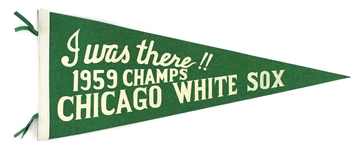 1959 Chicago White Sox "I Was There" American League Champions 28" Full Size Pennant
