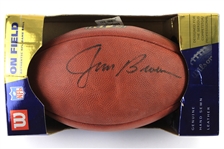 2000s Jim Brown Cleveland Browns Signed ONFL Goodell Footbal (JSA)