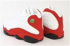 1998 Michael Jordan Chicago Bulls Personal Stock Air Jordan XIII White/Red Sneakers w/ Box (MEARS LOA)