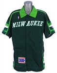 1991-92 Milwaukee Bucks Shooting Shirt (MEARS LOA)