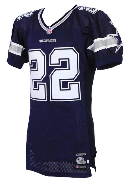 2001 Emmitt Smith Dallas Cowboys Road Jersey (MEARS LOA)