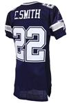 2001 Emmitt Smith Dallas Cowboys Road Jersey (MEARS LOA)