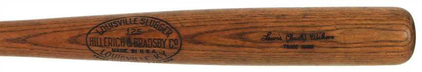 1926 Lewis Hack Wilson Chicago Cubs H&B Louisville Slugger Professional Model Game Used Bat (MEARS A9 / PSA GU9) Fresh To The Hobby