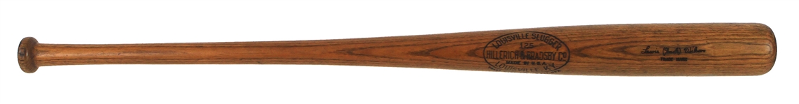 1926 Lewis Hack Wilson Chicago Cubs H&B Louisville Slugger Professional Model Game Used Bat (MEARS A9 / PSA GU9) Fresh To The Hobby