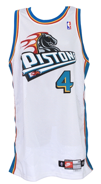 1997-99 Joe Dumars Detroit Pistons Home Jersey (MEARS LOA)