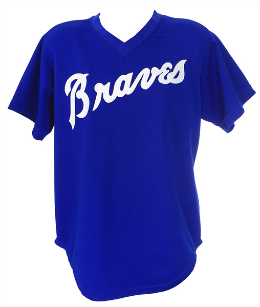 1985 Steve Bedrosian Atlanta Braves Batting Practice Jersey (MEARS LOA)
