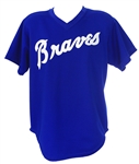 1985 Steve Bedrosian Atlanta Braves Batting Practice Jersey (MEARS LOA)