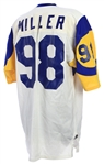 1986-87 Shawn Miller Los Angeles Rams Game Worn Road Jersey (MEARS LOA)