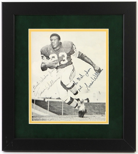 1967-70 Travis Williams Green Bay Packers Signed 13" x 15" Framed Photo (JSA) 