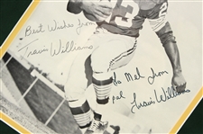 1967-70 Travis Williams Green Bay Packers Signed 13 x 15 Framed Photo (JSA) 