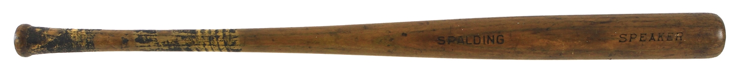 1918 RARE Tris Speaker Cleveland Indians Spalding Professional Model Game Used Bat (MEARS A7 & PSA/DNA GU6)