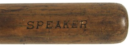 1918 RARE Tris Speaker Cleveland Indians Spalding Professional Model Game Used Bat (MEARS A7 & PSA/DNA GU6)