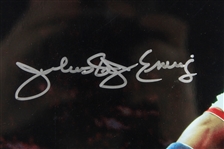2010 Julius Dr. J Erving New York Nets Signed 14.5 x 17.5 Framed Photo (PSA/DNA)