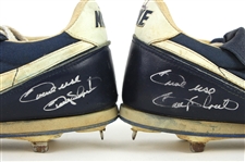 1990-91 Gary Sheffield Milwaukee Brewers Signed Nike Game Worn Cleats (MEARS LOA/JSA)