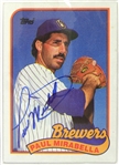 1988 Paul Mirabella Milwaukee Brewers Signed Wilson Game Used Mitt (MEARS LOA/JSA)