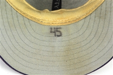 1997-98 Don Rowe Milwaukee Brewers Game Worn Cap (MEARS LOA)