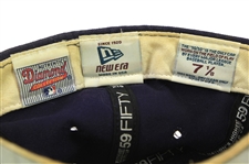 1997-98 Don Rowe Milwaukee Brewers Game Worn Cap (MEARS LOA)