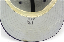 1996 Cris Carpenter Milwaukee Brewers Spring Training Game Worn Cap (MEARS LOA)