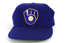2000 Juan Acevedo Milwaukee Brewers Signed Throwback Cap (MEARS LOA/JSA)
