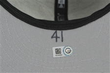 2015 (July 4) Taylor Jungmann Milwaukee Brewer Game Worn Cap (MEARS LOA/MLB Hologram)