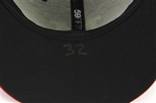 2013 (May 30) Tom Gorzelanny Milwaukee Brewers Game Worn Braves Throwback Cap (MEARS LOA/MLB Hologram)