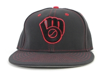 2016 (May 8) Alex Presley Milwaukee Brewers Game Worn Mothers Day Cap (MEARS LOA/MLB Hologram)