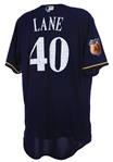 2017 Jason Lane Milwaukee Brewers Spring Training Jersey (MEARS LOA/MLB Hologram)