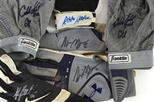 1980's-2000's Milwaukee Brewers Game Worn Batting Gloves - Lot of 9 (MEARS LOA/JSA)