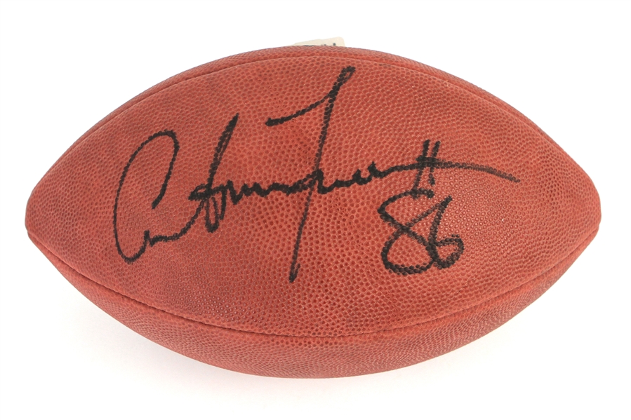 1998 Antonio Freeman Green Bay Packers Signed ONFL Tagliabue Super Bowl XXXII Football (JSA)