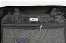 2012 Milwaukee Brewers Multi Signed Bullpen Carry On Suitcase w/ 8 Signatures (MEARS LOA/JSA/Uecker LOA) 