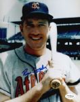 1959-60 Kansas City As Russ Snyder Auto 8x10 Color Photo *JSA*