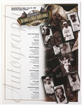 1998 Negro League Baseball Breaking Barriers Night 8.5" x 11" Autograph Card