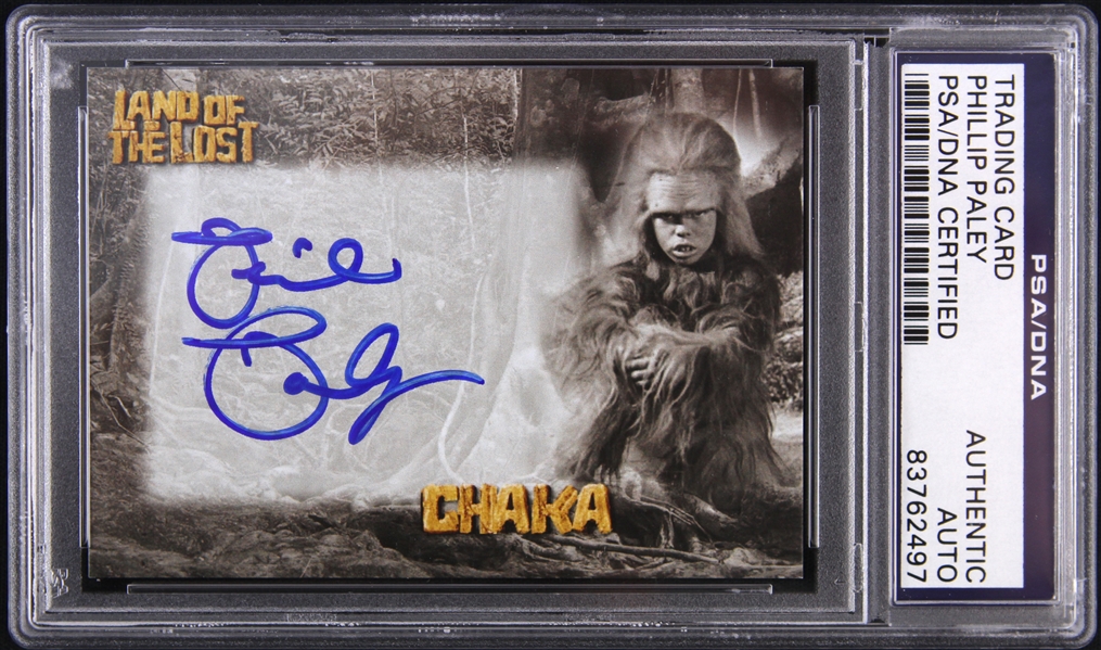 1974-1977 Land of the Lost Phillip Paley Signed LE Trading Card (PSA/DNA Slabbed)