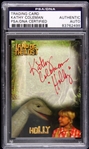 1974-1977 Land of the Lost Kathy Coleman (with dinosaur) Signed LE Trading Card (PSA/DNA Slabbed)