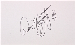 1977-1978 Dan Haggerty The Life and Times of Grizzly Adams Signed LE Index Card (JSA)