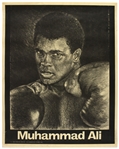 1971 Muhammad Ali 23"x 29" Mosley International Productions Lithograph 