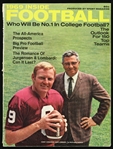 1969 Inside Football Magazine Featuring Vince Lombardi & Sonny Jurgensen