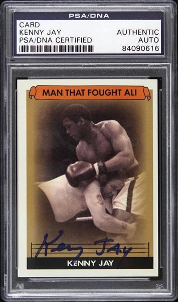 1960-1991 Kenny Jay American Wrestling Association Signed Trading Card (PSA/DNA Slabbed)